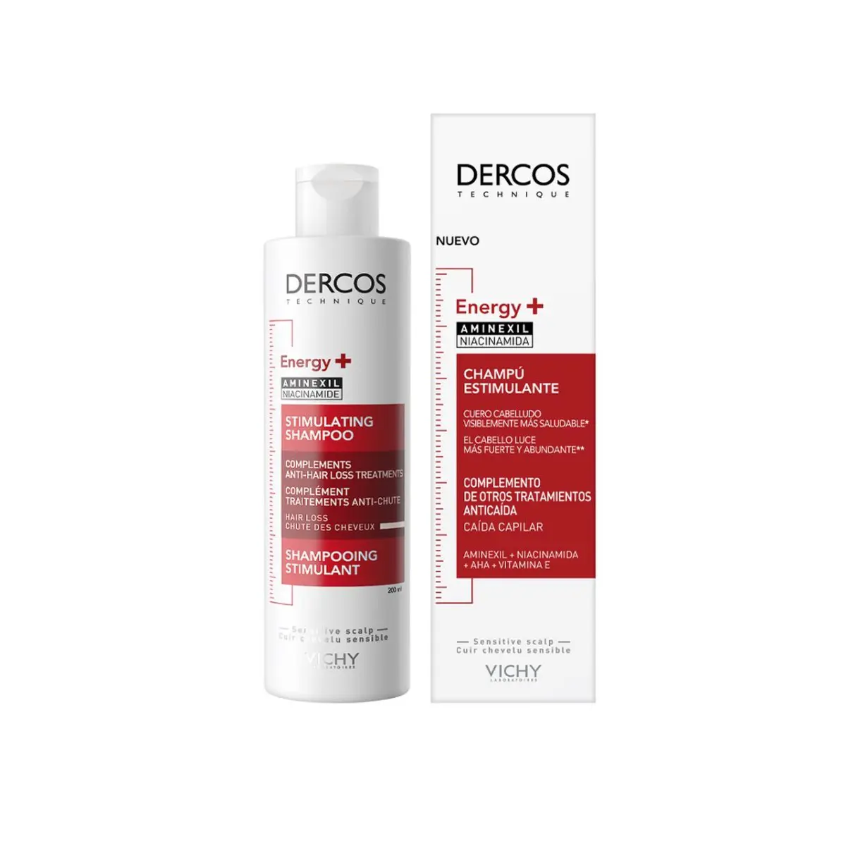 VICHY DERCOS SHAMPOOING ENERGISANT AMINEXIL 200ML