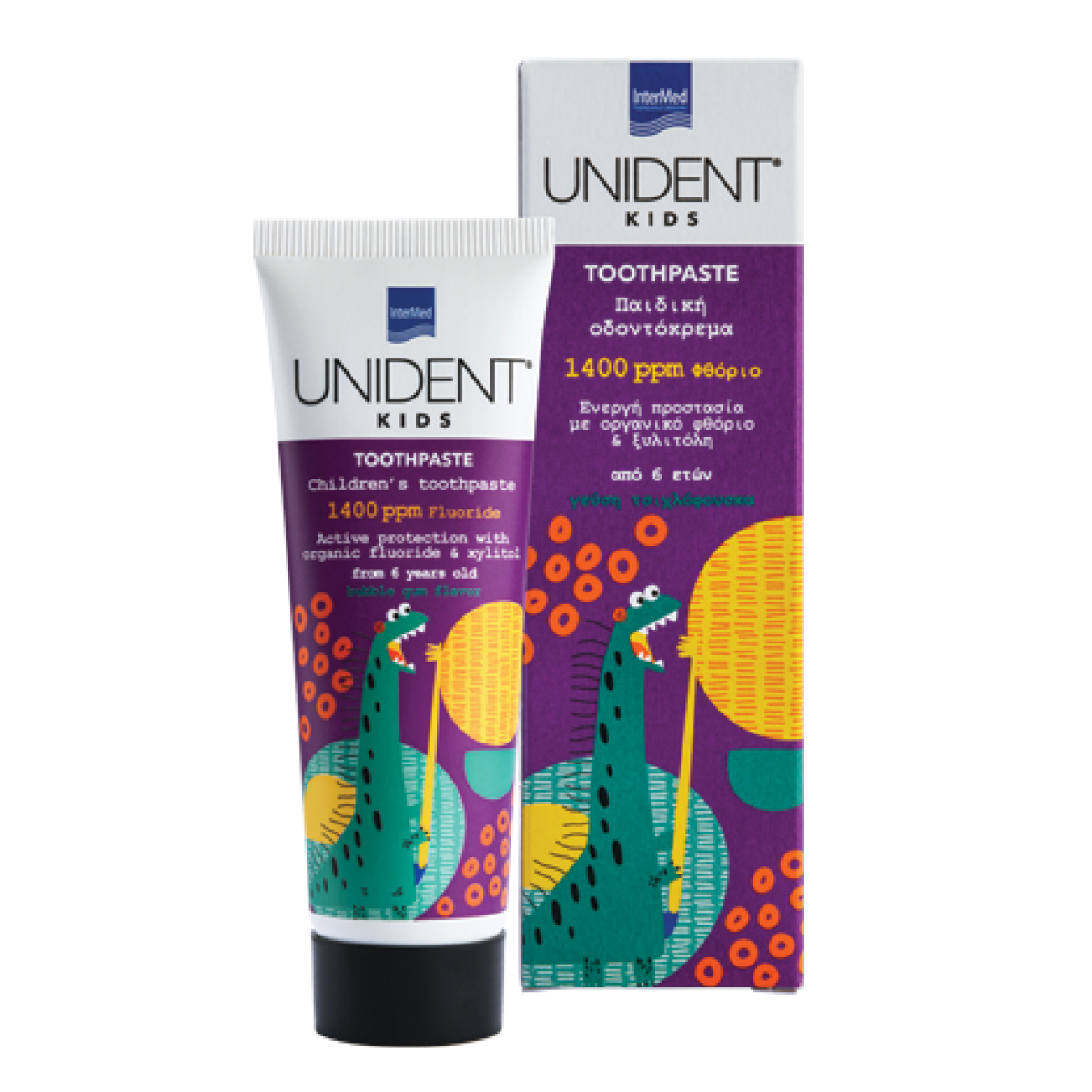 INTERMED UNIDENT KIDS TOOTHPASTE 1400PPM F TBX50ML