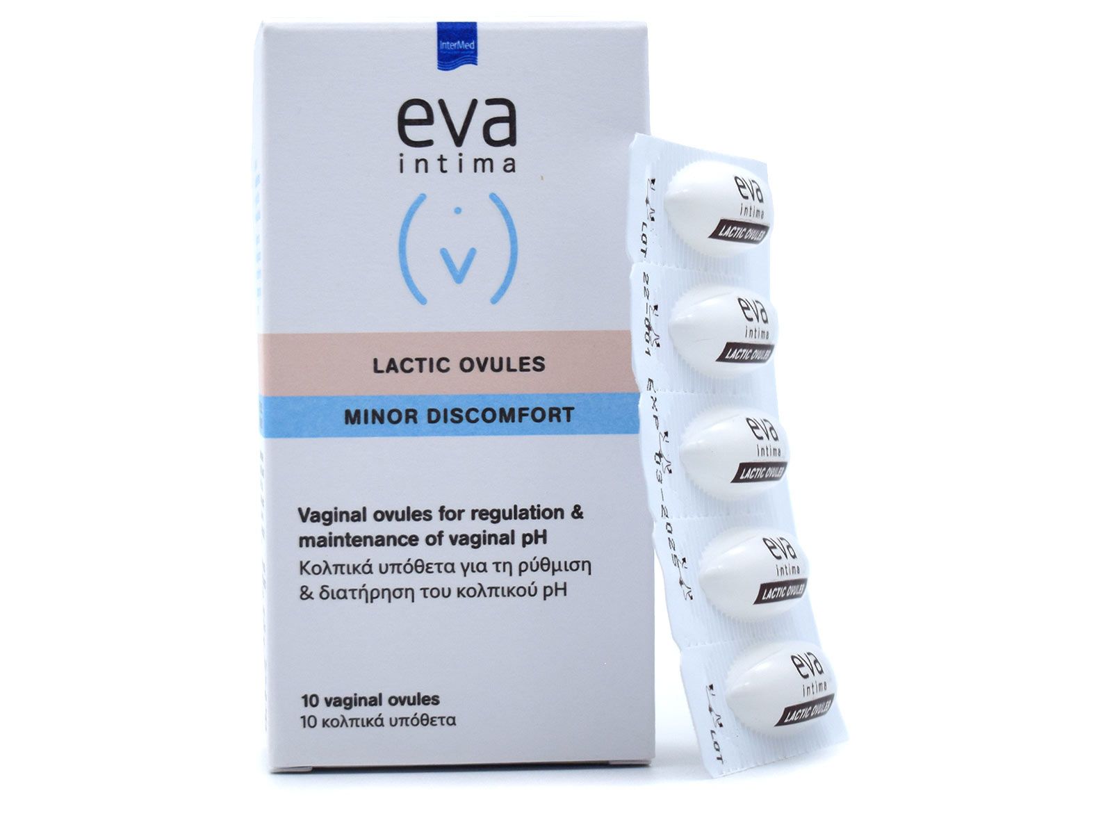 INTERMED EVA LACTIC VAGINAL SUPP.(BTX10X2g)