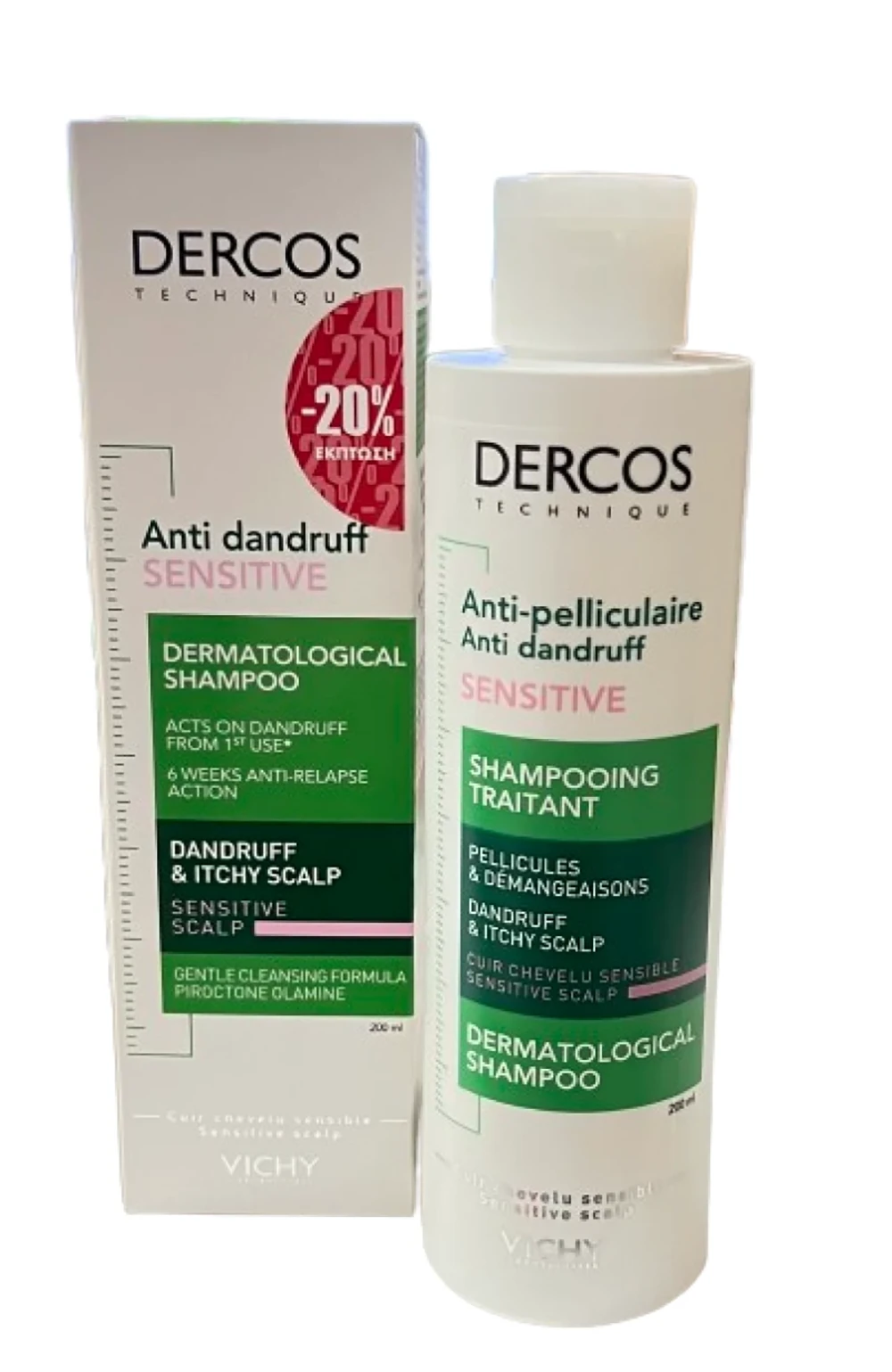 VICHY DERCOS SH ANTIPEL SENSITIVE 200ML 2015