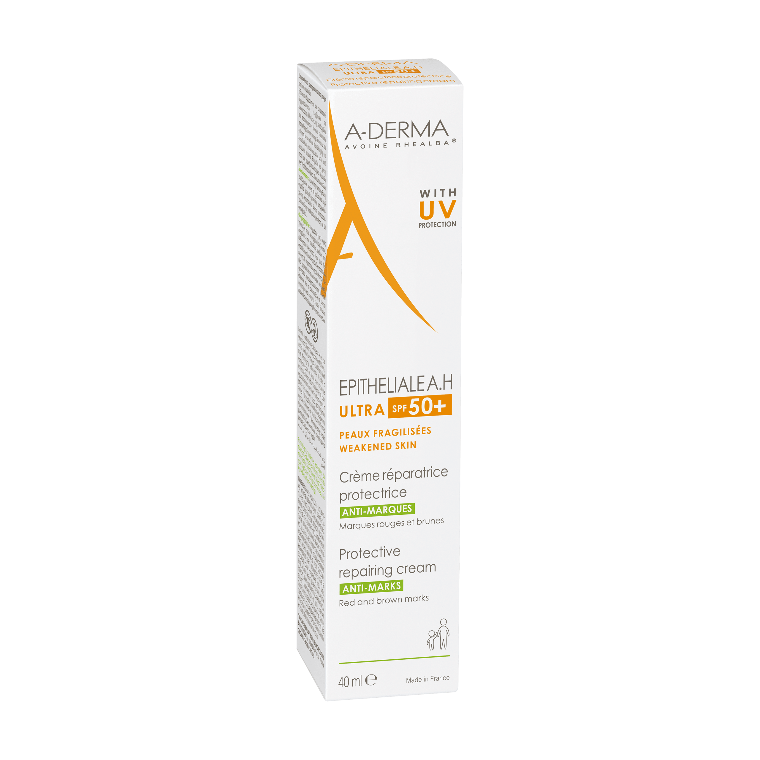 A-DERMA EPITHELIALE A.H. ULTRA CREME SPF50+ 40ML