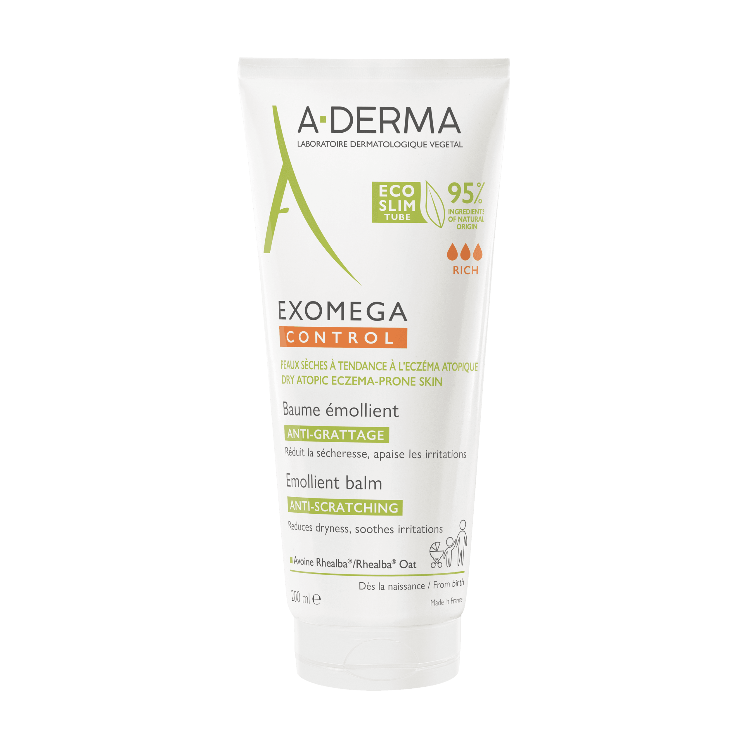 A-DERMA EXOMEGA CONTROL BAUME COSMETIC STERILE 200ML