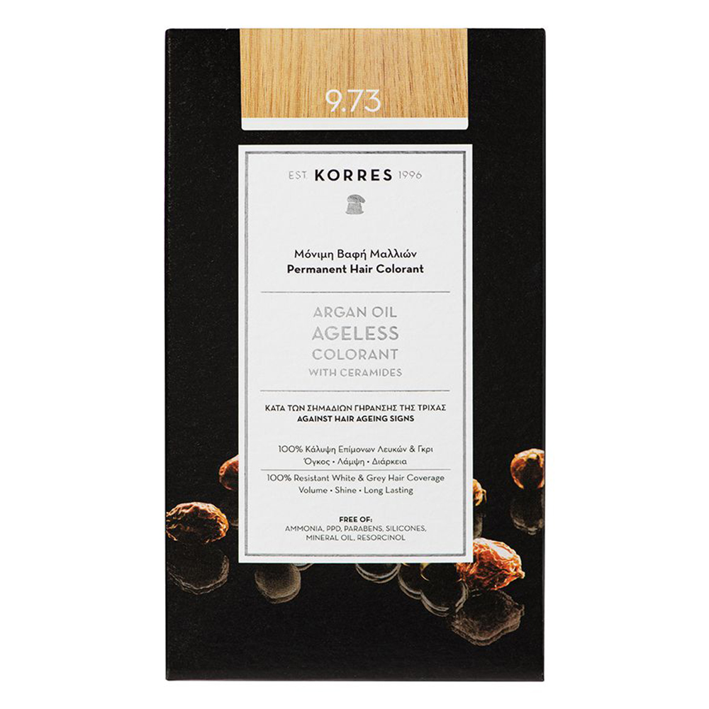 KORRES ARGAN COLORANT.GOLD.CHESTNUT.9.73