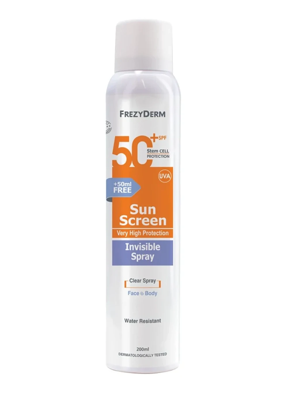 FREZYDERM S.SCR INVISIBLE SPRSPF50+ 200ML