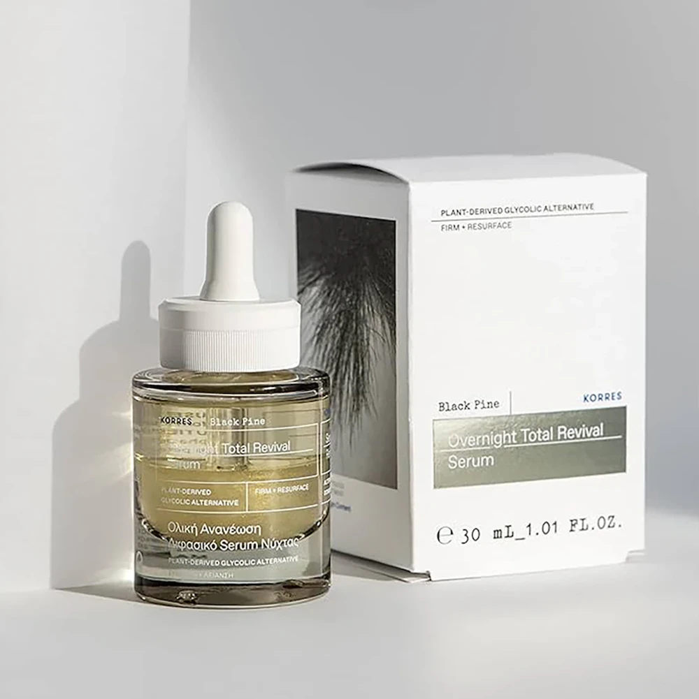 KORRES ΜΑΥΡΗ ΠΕΥΚΗ ΝΥΧΤΑΣ ΔΙΦΑΣΙΚΟ SERUM 30ML