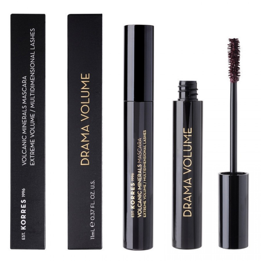 KORRES VOLUME MINERALS ΜΑSCARA DRAMA VOLUME PLUM BROWN 11ML