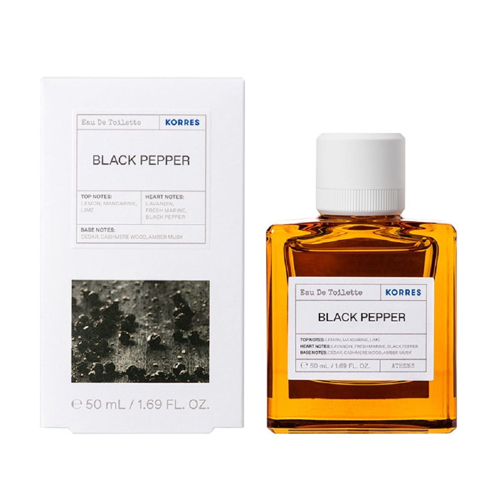 KORRES BLACK PEPPER EAU DE TOILETTE 50ML