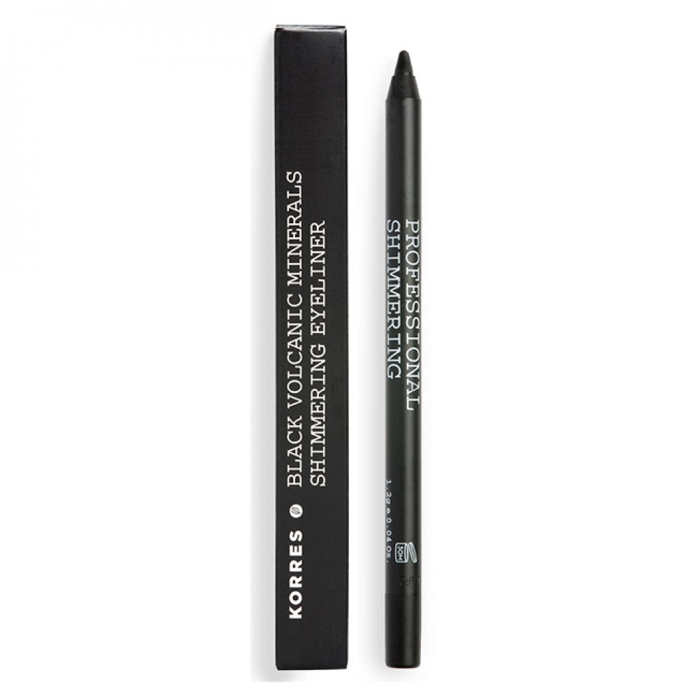 KORRES PENCIL SHIMMERING BLACK VOLCANIC MINERALS