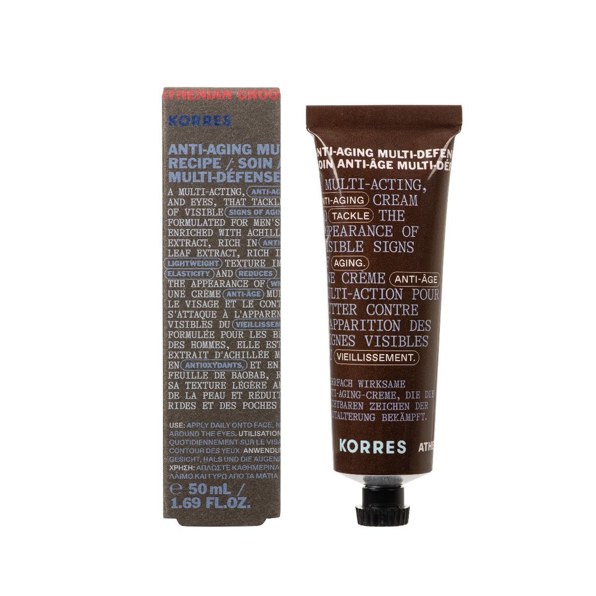 KORRES ACHILLEA MENS ANTIAGEING CREAM 50ML