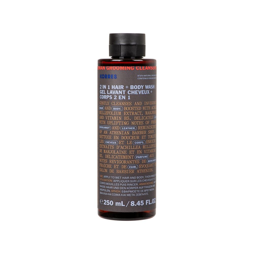KORRES ACHILLEA MENS 2IN1 SHAMPOO SGEL 250ML