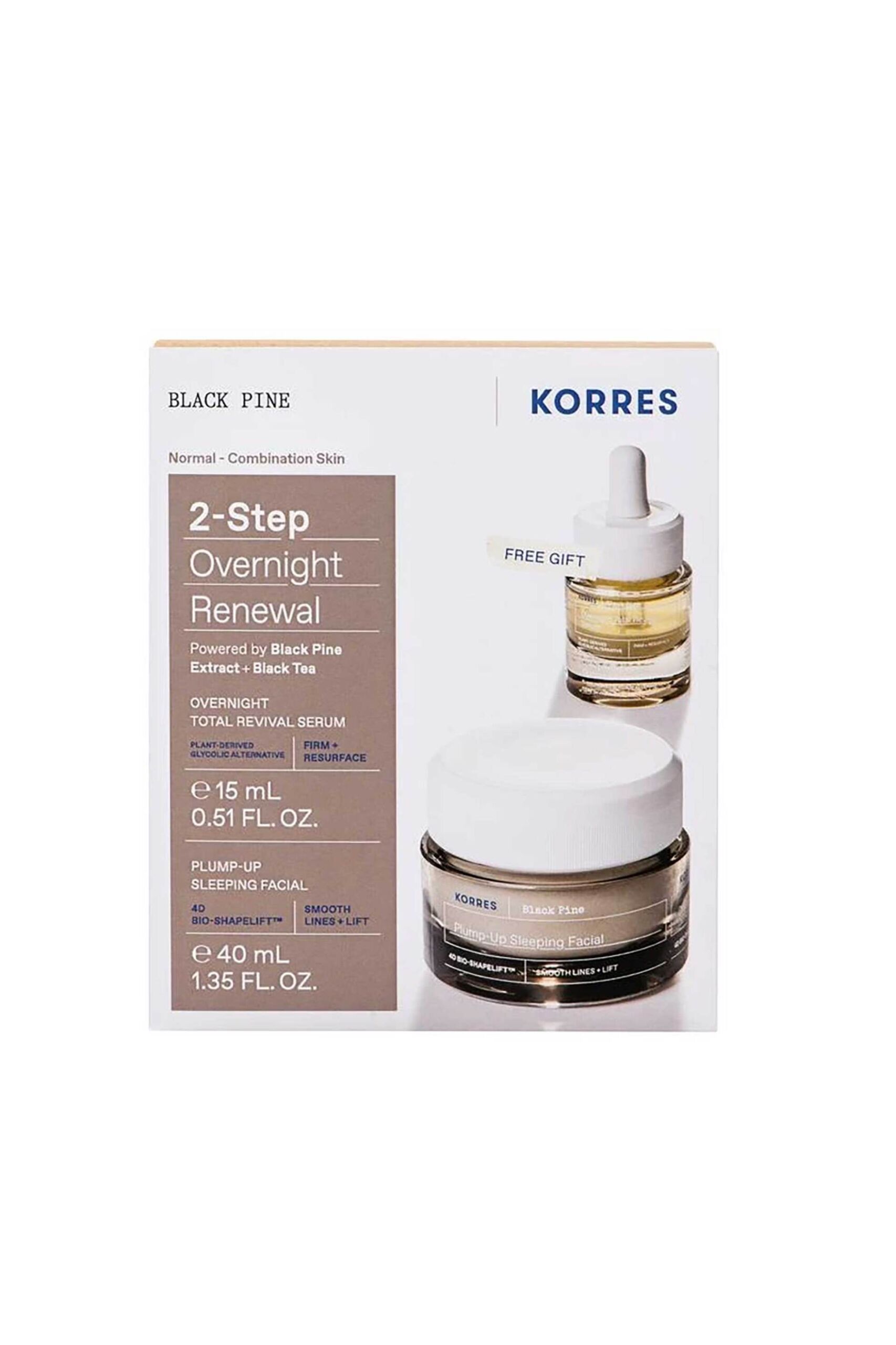 PKORRES SET BL PINE SLEEP FAC 40ML & SERUM 15ML