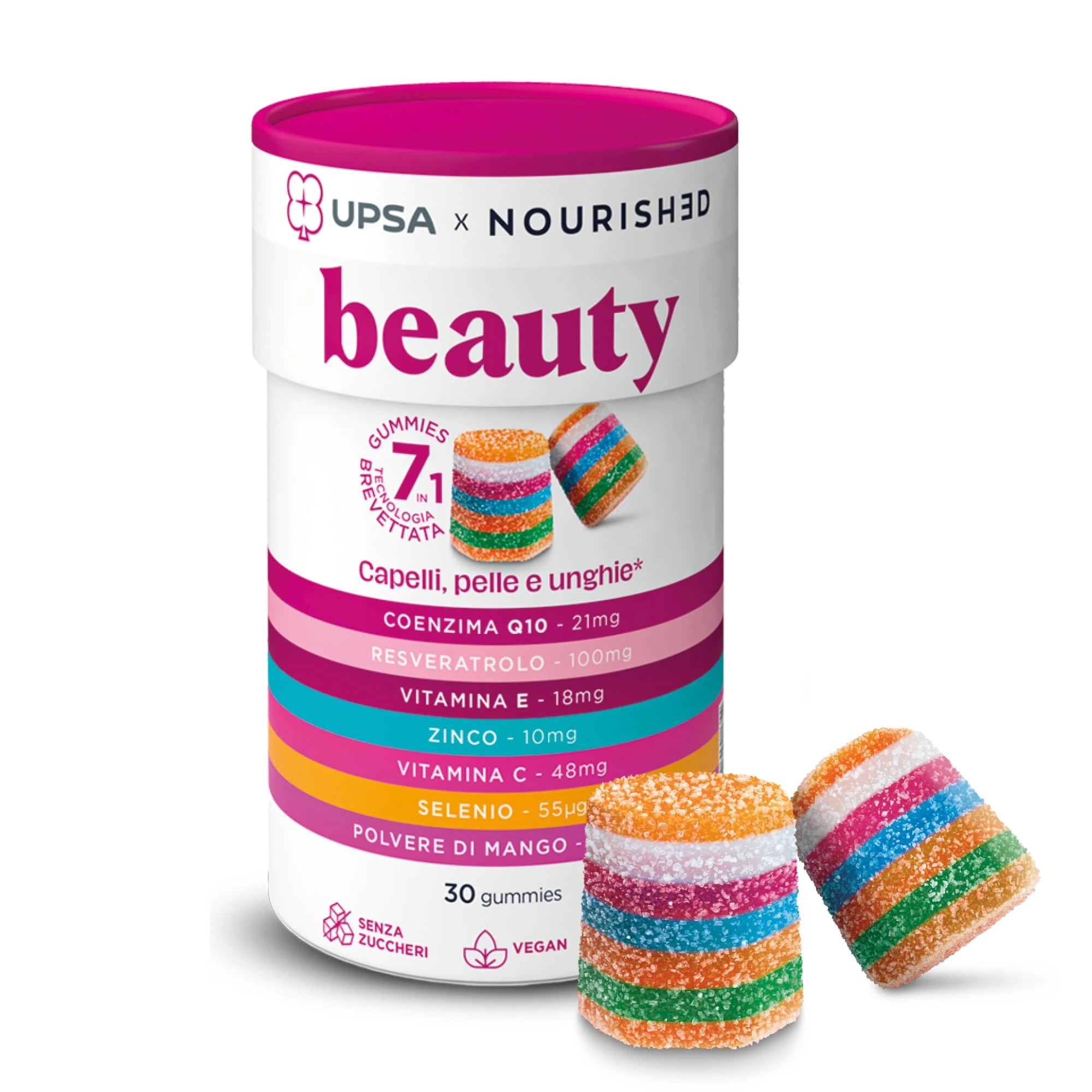 UPSA X NOURISHED BEAUTY GUMMIES (30 ΖΕΛΕΔΑΚΙΑ)