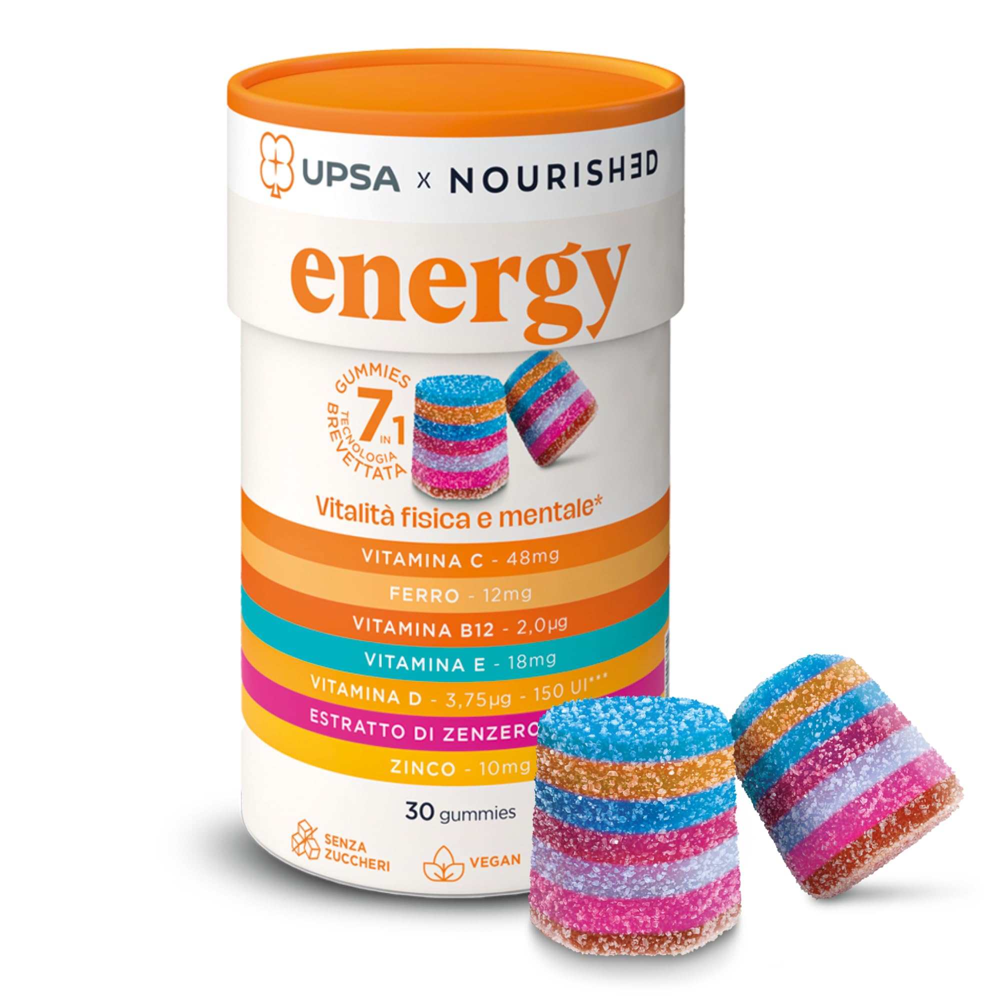 UPSA X NOURISHED ENERGY GUMMIES (30 ΖΕΛΕΔΑΚΙΑ)