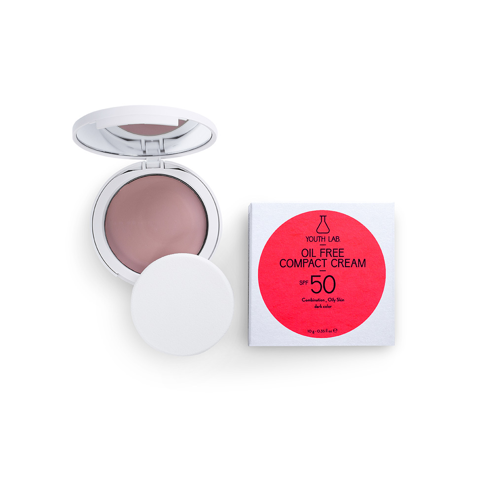 YOUTH LAB. OIL FREE COMPACT CR POWD SPF 50 DARK 10 GR