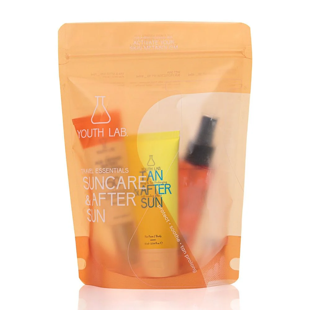 YOUTH LAB SUN & AFTER SUN TRAVEL SIZE BAG 40ML+100ML+75ML