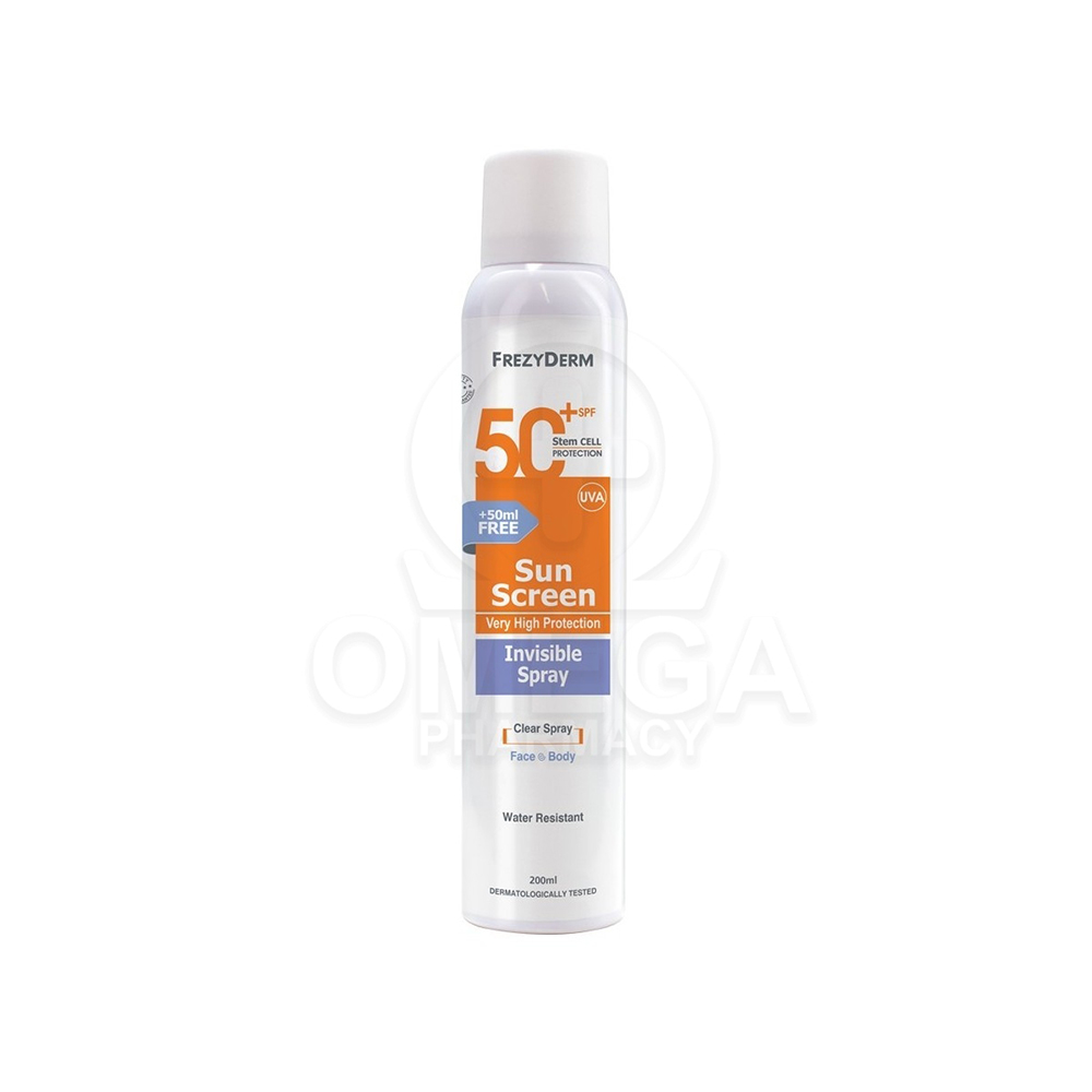 FREZYDERM S.SCR INVISIBLE SPRSPF50+ 200ML