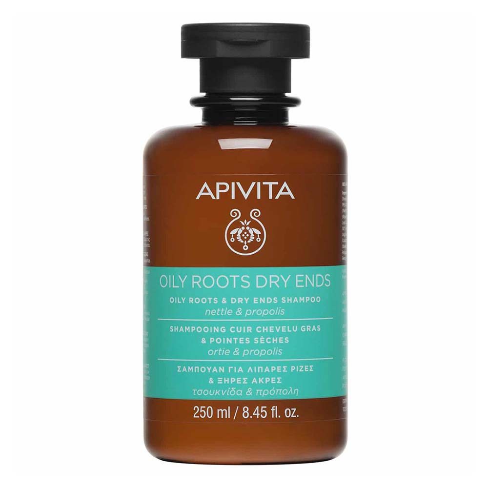 APIVITA ΣΑΜΠ ΛΙΠΑΡ ΡΙΖ&ΞΗΡ ΑΚΡ ΤΣΟΥΚΝ & ΠΡΟΠ 250ML NEW