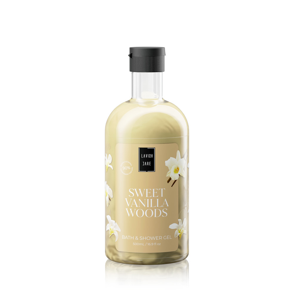 LAVISH CARE BATH & SHOWER GEL SWEET VANILLA WOODS 500ML