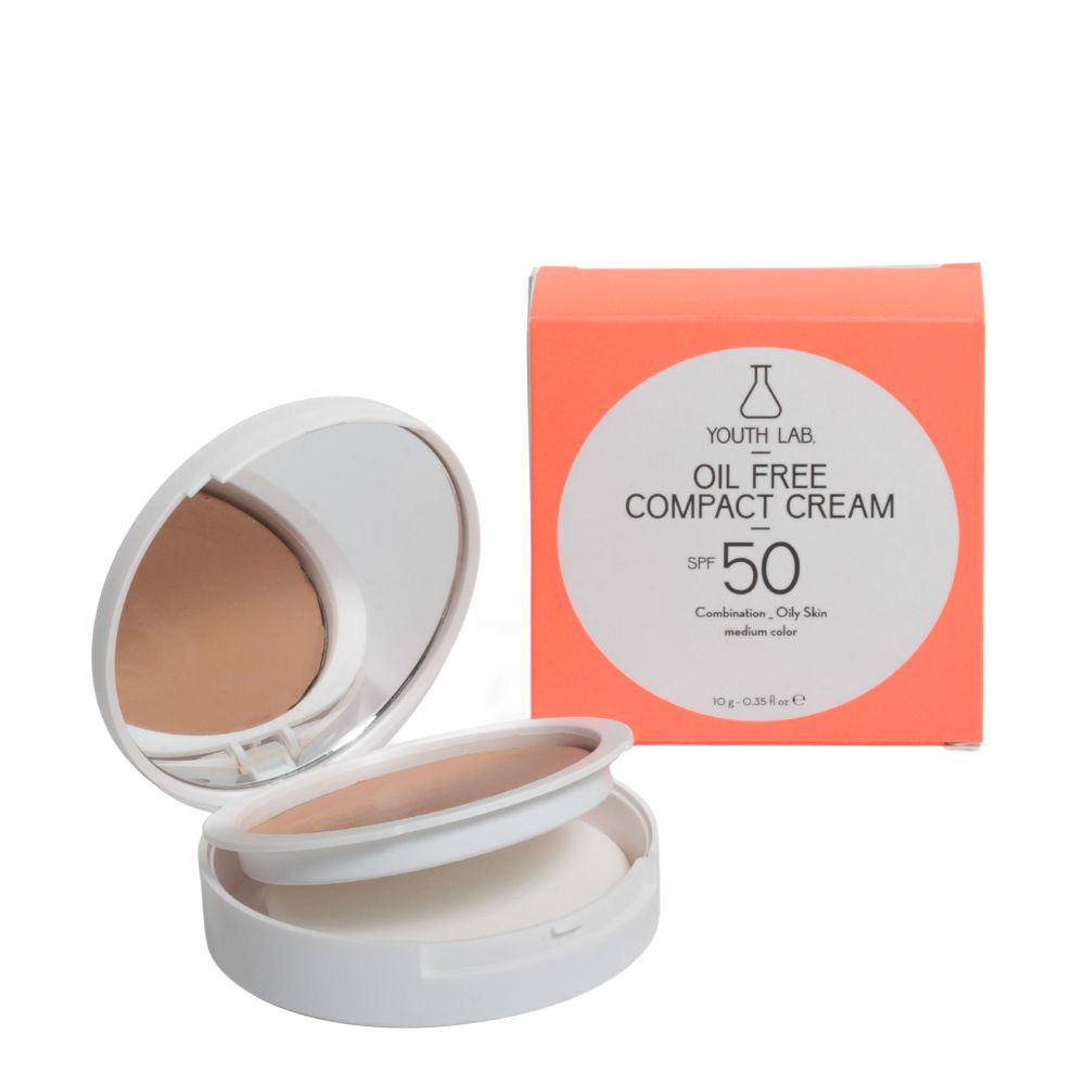 YOUTH LAB. OIL FREE COMPACT CR POWD SPF 50 MEDIUM 10 GR