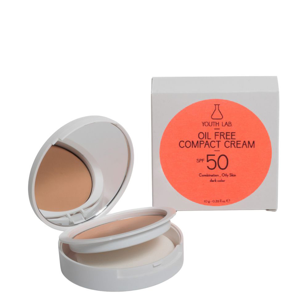 YOUTH LAB. OIL FREE COMPACT CR POWD SPF 50 DARK 10 GR