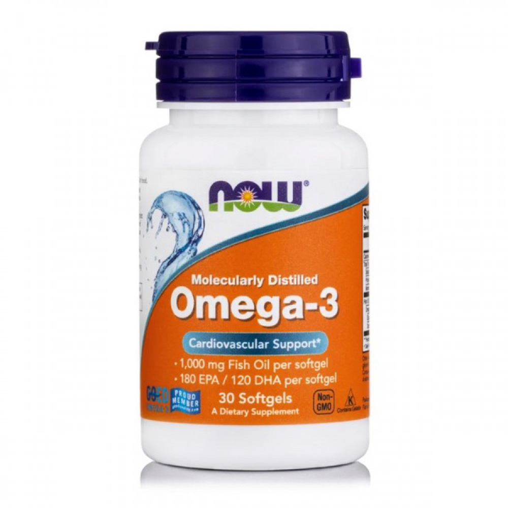 NOW OMEGA-3 1000 mg - 30 Softgels