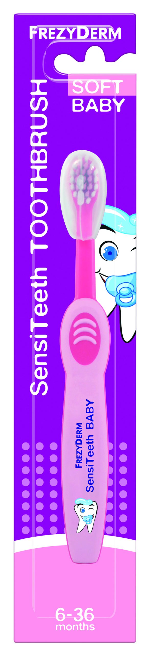 FREZYDERM SENSITEETH BABY TOOTHBRUSH PINK